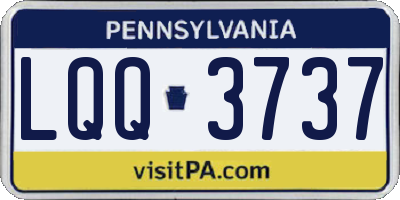 PA license plate LQQ3737