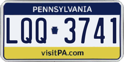 PA license plate LQQ3741
