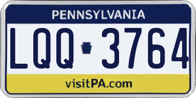 PA license plate LQQ3764
