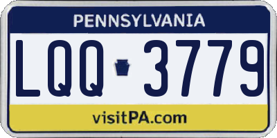 PA license plate LQQ3779