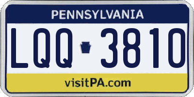 PA license plate LQQ3810