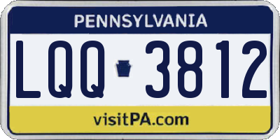 PA license plate LQQ3812