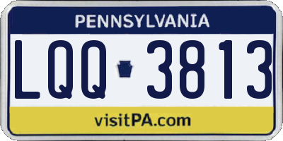 PA license plate LQQ3813
