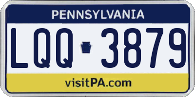 PA license plate LQQ3879
