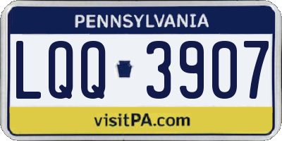 PA license plate LQQ3907