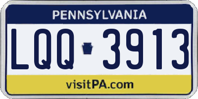 PA license plate LQQ3913