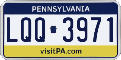 PA license plate LQQ3971