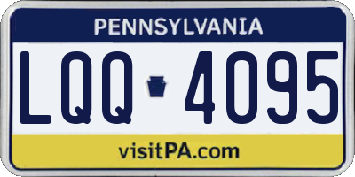 PA license plate LQQ4095