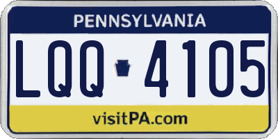PA license plate LQQ4105