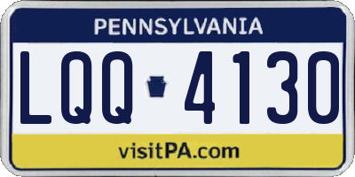 PA license plate LQQ4130