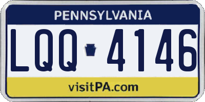 PA license plate LQQ4146