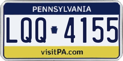 PA license plate LQQ4155