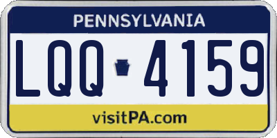 PA license plate LQQ4159