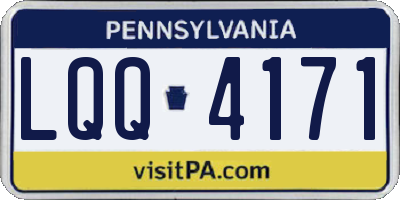 PA license plate LQQ4171