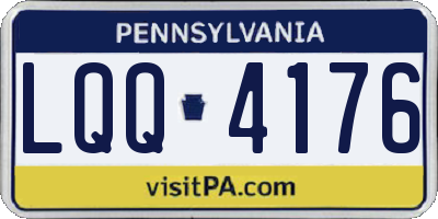 PA license plate LQQ4176