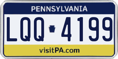 PA license plate LQQ4199