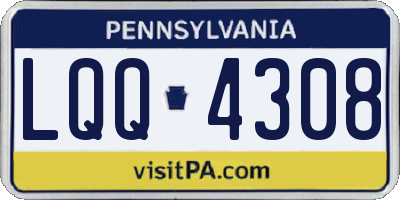 PA license plate LQQ4308