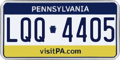 PA license plate LQQ4405