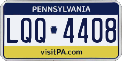 PA license plate LQQ4408