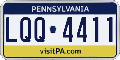 PA license plate LQQ4411