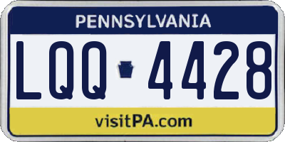 PA license plate LQQ4428
