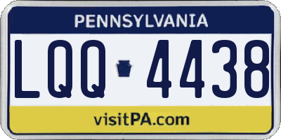 PA license plate LQQ4438