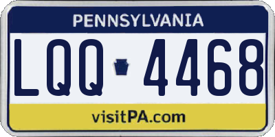 PA license plate LQQ4468