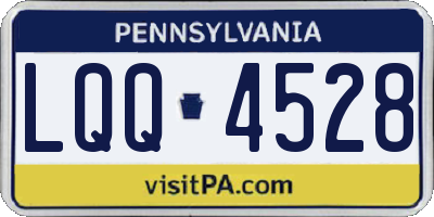 PA license plate LQQ4528