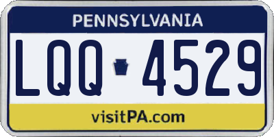 PA license plate LQQ4529