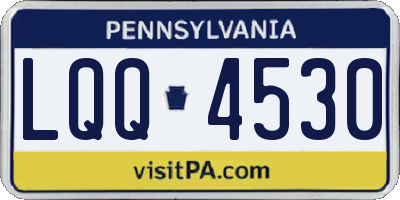 PA license plate LQQ4530