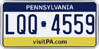 PA license plate LQQ4559