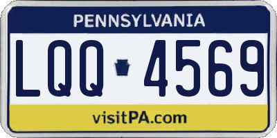 PA license plate LQQ4569
