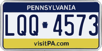 PA license plate LQQ4573