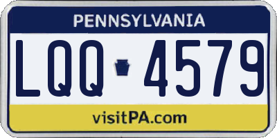 PA license plate LQQ4579