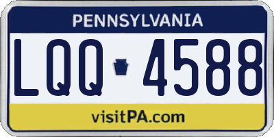 PA license plate LQQ4588