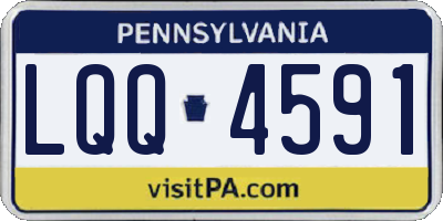 PA license plate LQQ4591