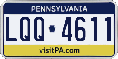 PA license plate LQQ4611