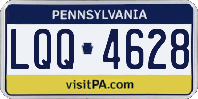 PA license plate LQQ4628