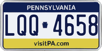 PA license plate LQQ4658