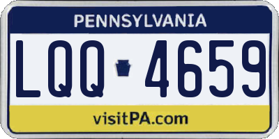 PA license plate LQQ4659