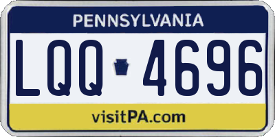 PA license plate LQQ4696