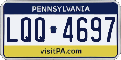 PA license plate LQQ4697
