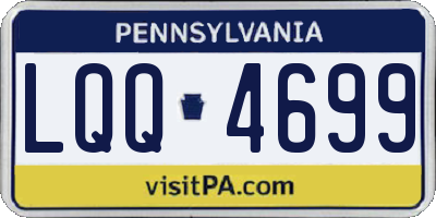 PA license plate LQQ4699