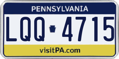 PA license plate LQQ4715