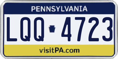 PA license plate LQQ4723