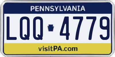 PA license plate LQQ4779