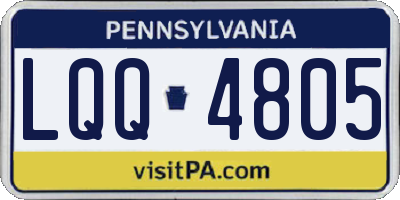 PA license plate LQQ4805