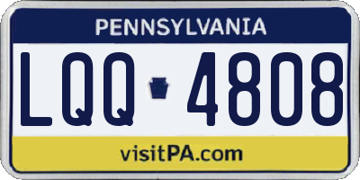 PA license plate LQQ4808