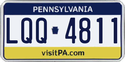 PA license plate LQQ4811