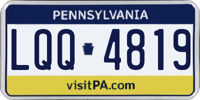 PA license plate LQQ4819